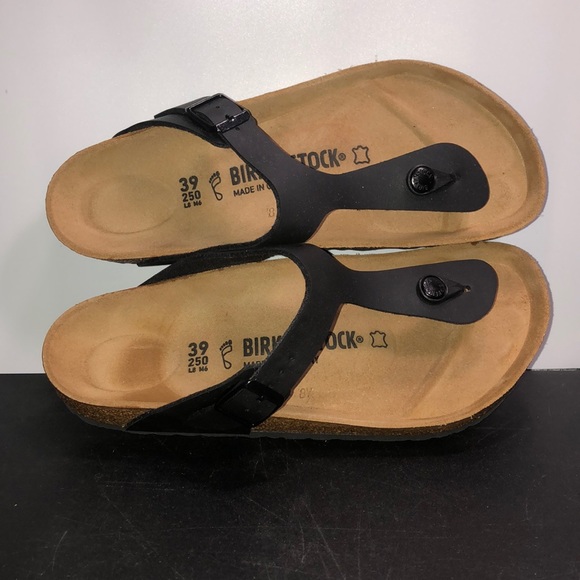 Birkenstock Shoes - Ladies 39/8-8.5 Birkenstock Black Gizeh Sandals